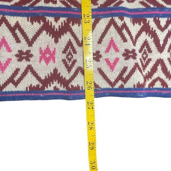 Billabong Southwestern Tribal Open Front Waterfall Cardigan Purple Pink Aztec M - Picture 10 of 10